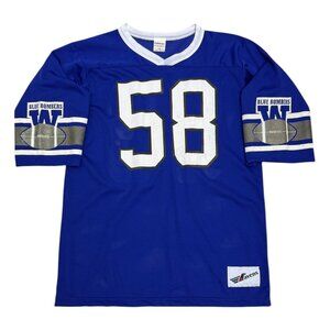 RARE WINNIPEG BLUE BOMBERS CFL Vintage 90s CFL Football Ravens Jersey Men Medium
